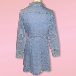 Denim Ivy Elbow Patch Dress